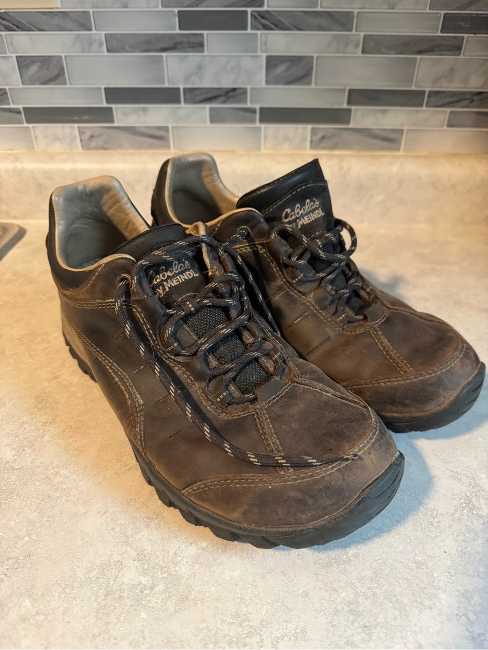 Cabela's Meindl Hunting Hiking Shoes Multi Grip Brown Mens 11 D